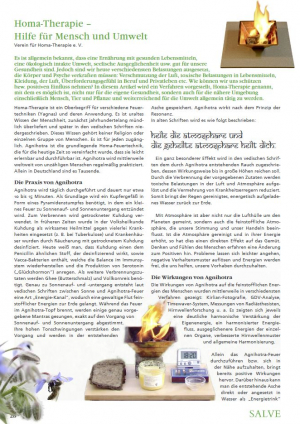 2015-11, Die Zeitschrift SALVE, Homa-Therapie – Hilfe für Mensch und Umwelt